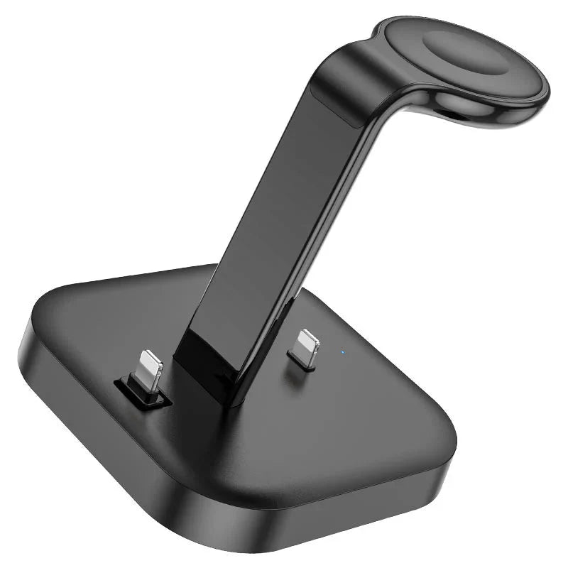 HOCO CW43 3-in -1 Desktop Dock Station 5V 2.1A Charger For iPhone 14 13 Pro Max Wireless Charger Stand For iWatch 8 7 SE 2 Ultra