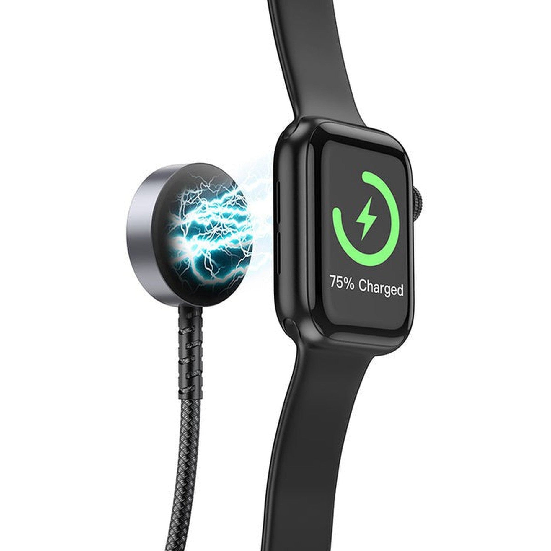 HOCO CW54 2-in-1 charging cable iP + iWatch - Black