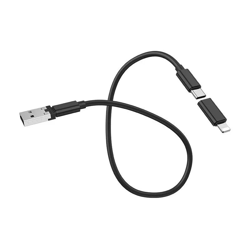 HOCO Cable 6-in-1 “U86 Treasure” charging data sync with storage case - Black