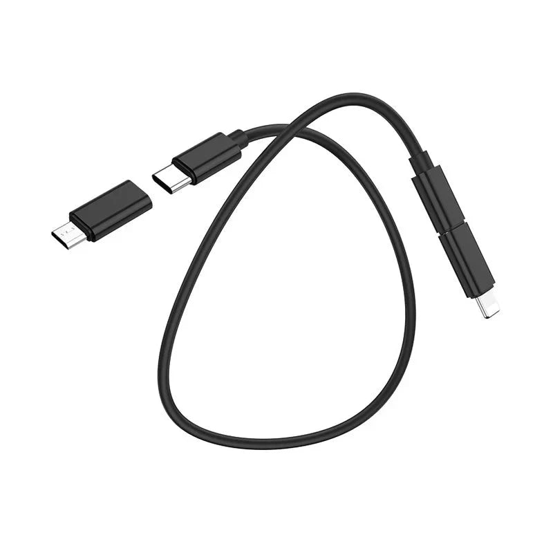 HOCO Cable 6-in-1 “U86 Treasure” charging data sync with storage case - Black