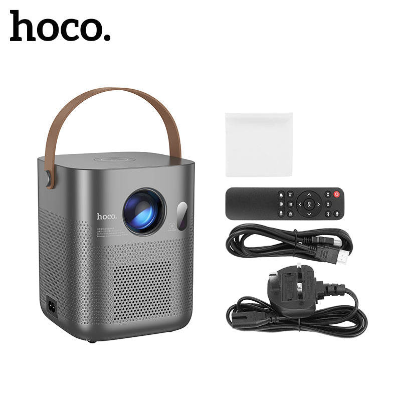 HOCO DT4 Smart Autofocus Projector Android version - 2.69-inch / Metal Grey