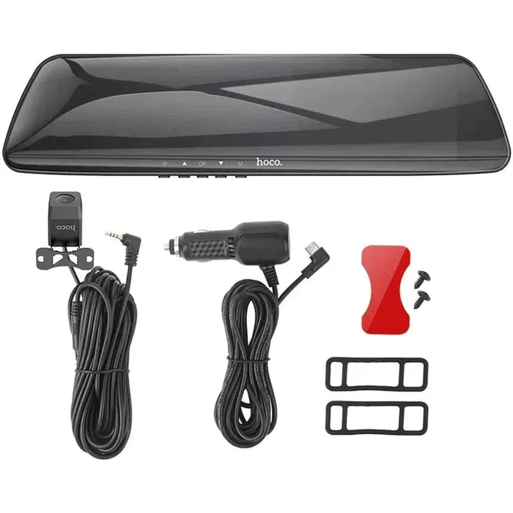 HOCO DV4 4.5-inch rearview mirror driving recorder(dual-channel)