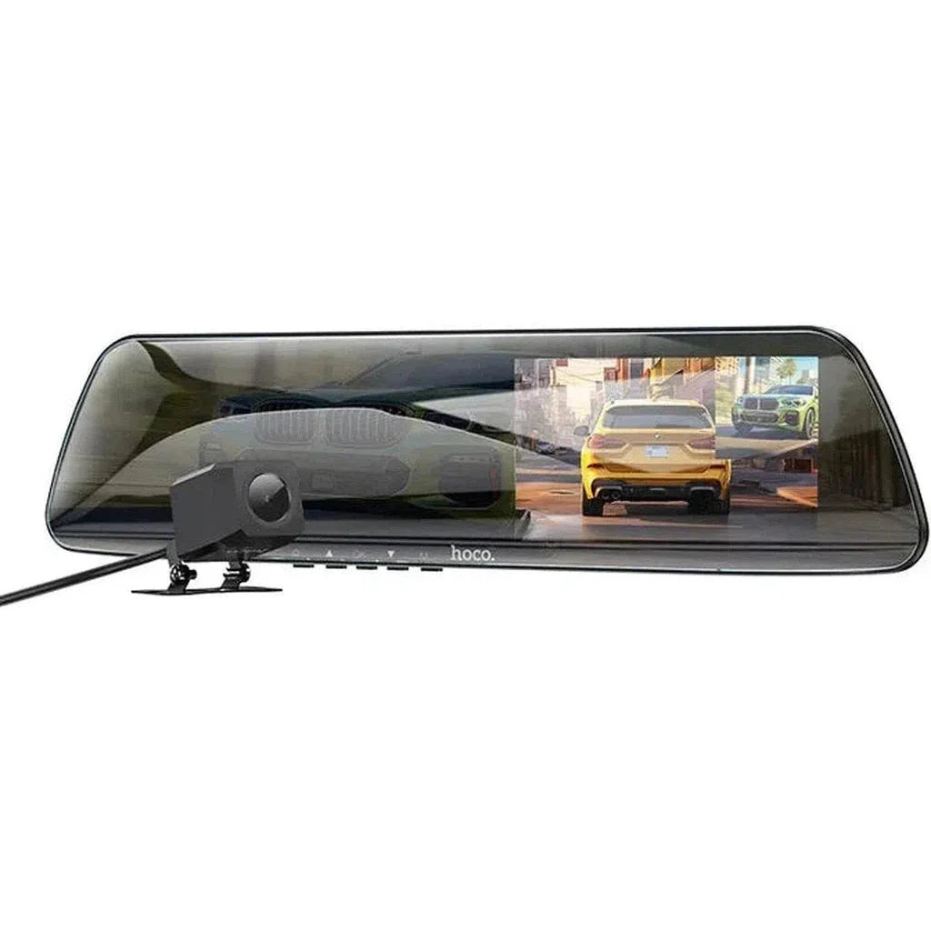 HOCO DV4 4.5-inch rearview mirror driving recorder(dual-channel)