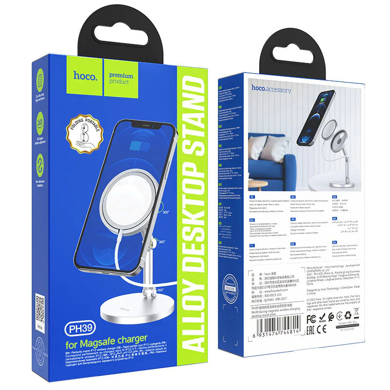 HOCO Daring Tabletop Holder – Magnetic Stand for Wireless Chargers