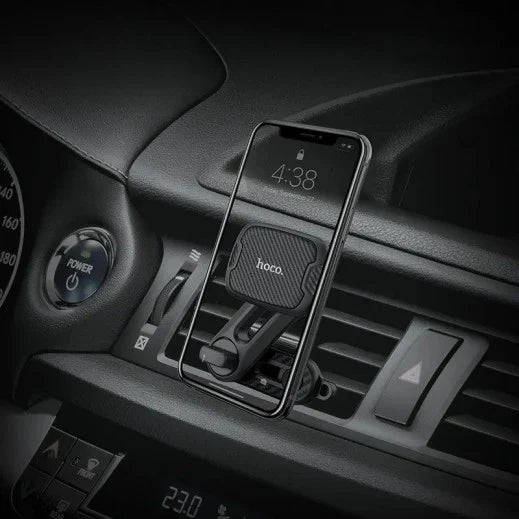 HOCO Double Air Outlet Magnetic Car Holder – Dual Vent Phone Mount
