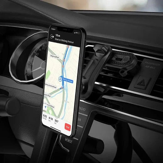 HOCO Double Air Outlet Magnetic Car Holder – Dual Vent Phone Mount