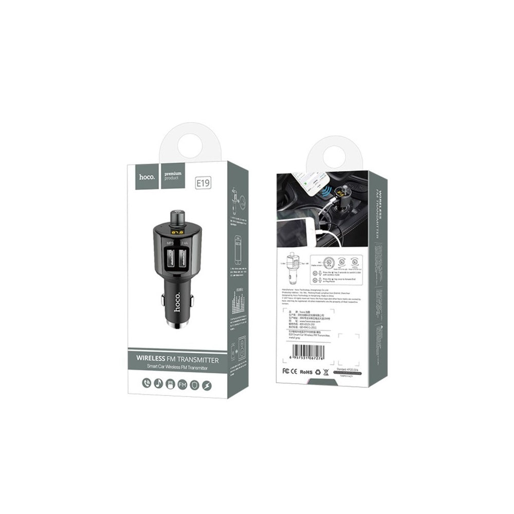 HOCO E19 FM Transmitter And Charger