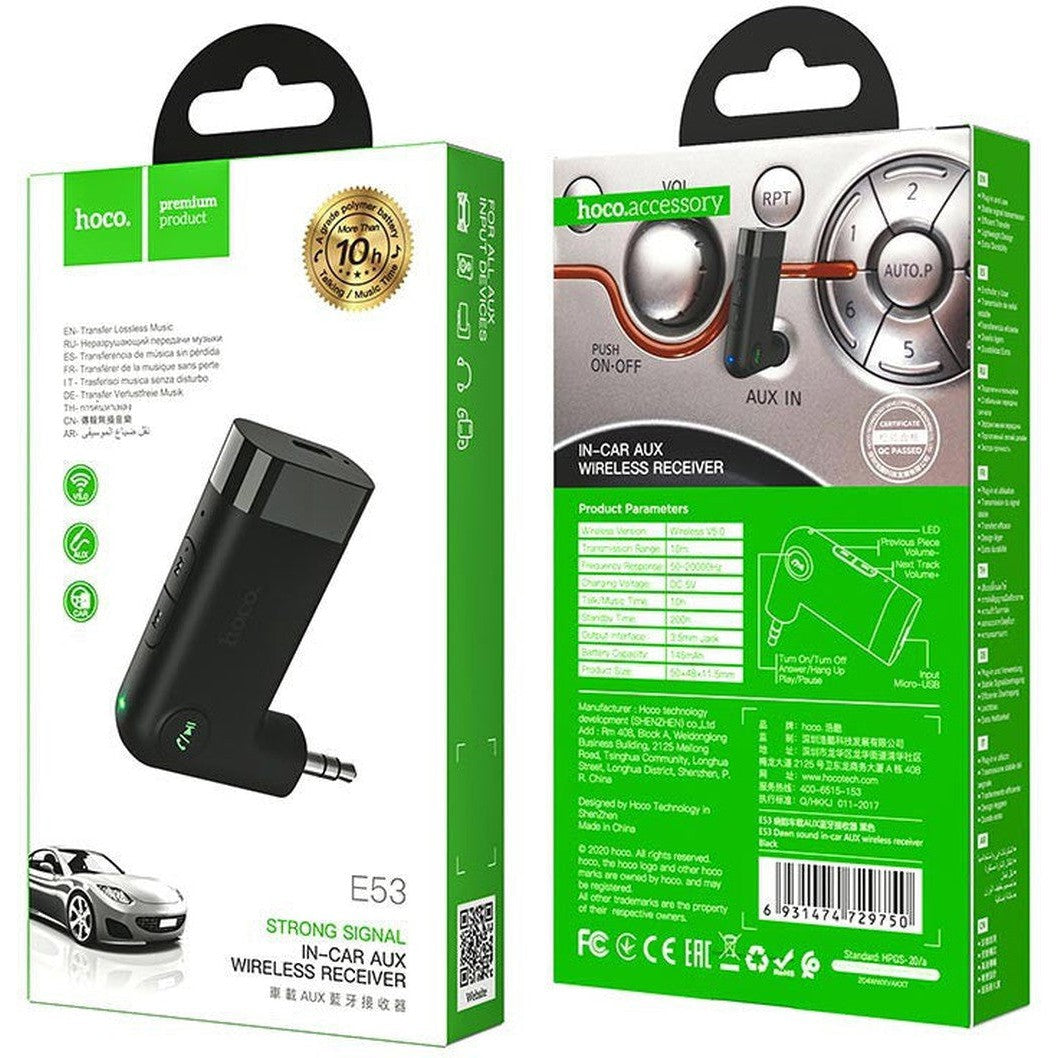 HOCO E53 Dawn sound in-car AUX wireless receiver