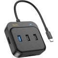 HOCO HB38 Easy link 7-in-1 Multiport Adapter(HDTV+SD/TF+USB3.0+USB2.0*2+PD100W)