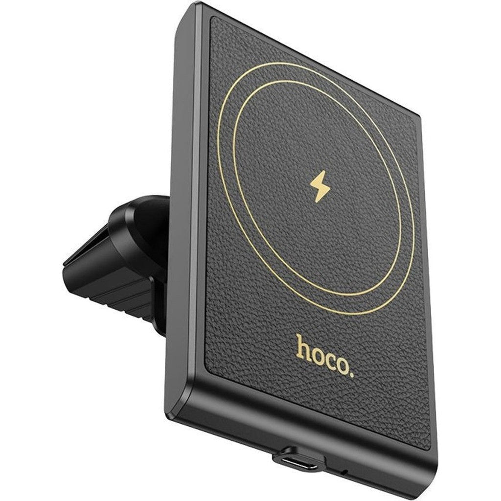 HOCO HW19 Precious magnetic wireless fast charging car holder(air outlet) - Black
