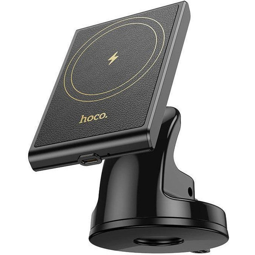 HOCO HW20 Precious magnetic wireless fast charging car holder (center console) - Black