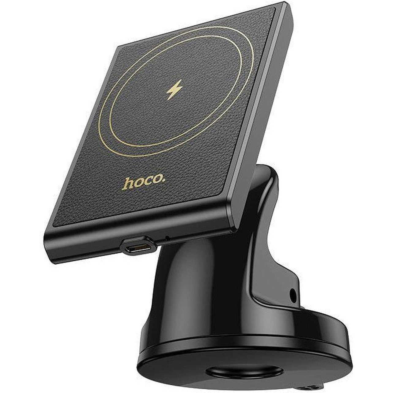 HOCO HW20 Precious magnetic wireless fast charging car holder (center console) - Black