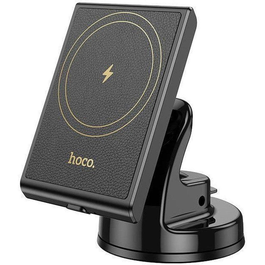 HOCO HW20 Precious magnetic wireless fast charging car holder (center console) - Black