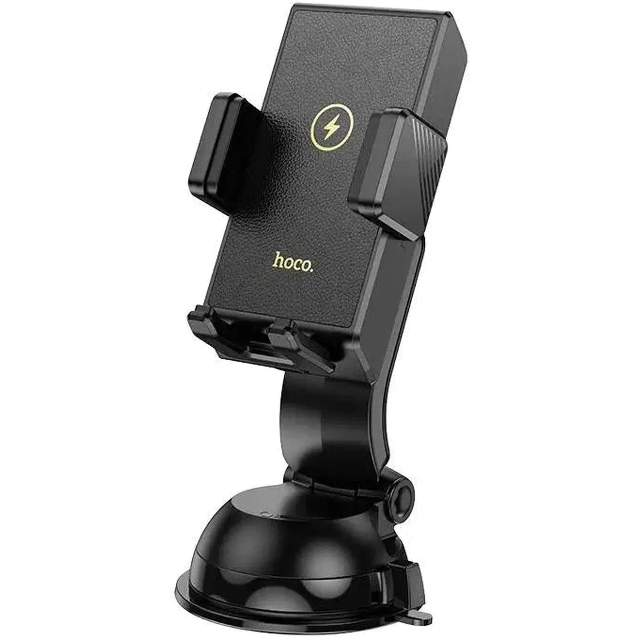 HOCO HW22 Precious wireless fast charging car holder(center console) - Black