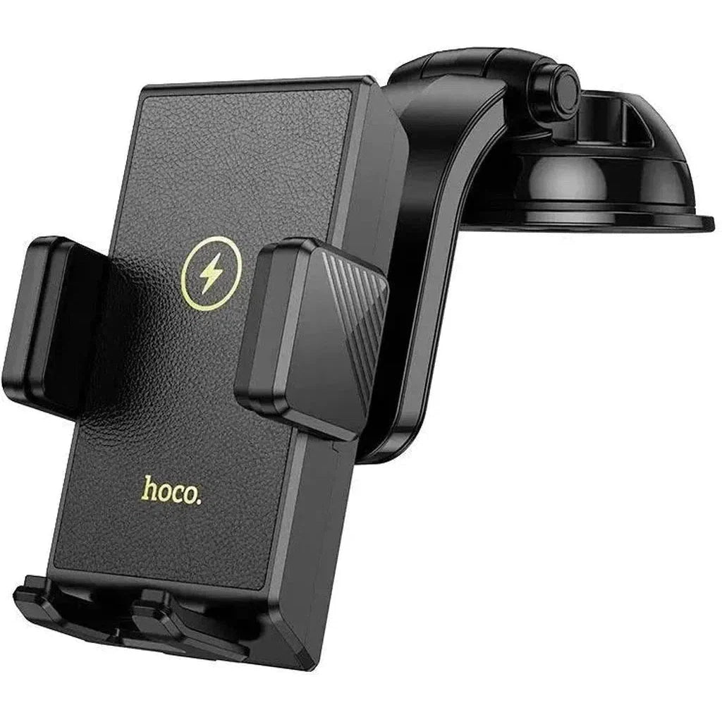 HOCO HW22 Precious wireless fast charging car holder(center console) - Black