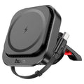 HOCO HW23 Might Wireless Car Charger – Air Vent Mount (15W Fast Charging)