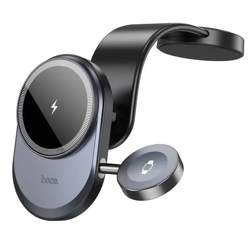 HOCO HW28 Excelso 2 in 1 Wireless Fast Charging Car Center Console Mobile Phone Holder