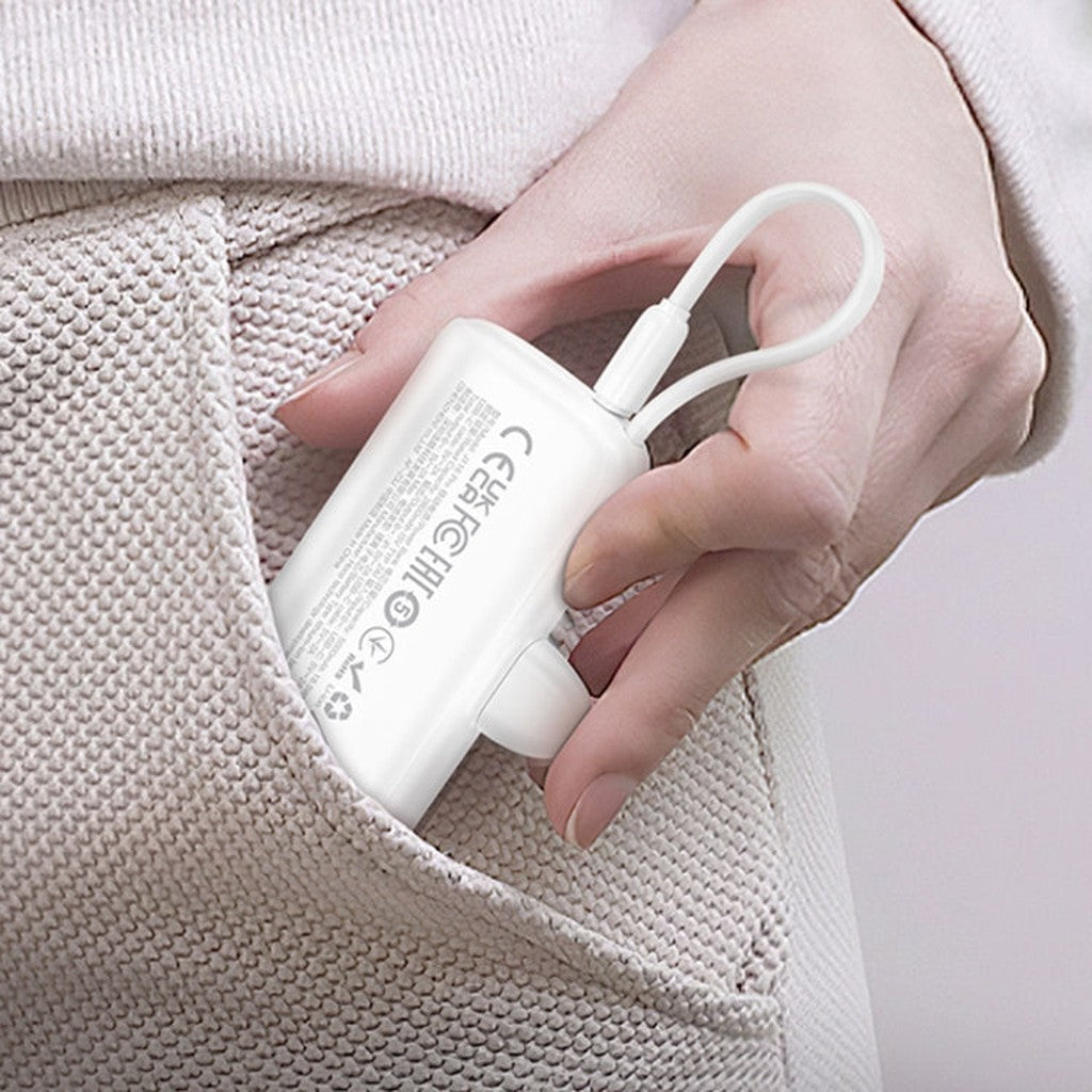 HOCO J116 Pro Pocket power bank with cable(5000mAh)