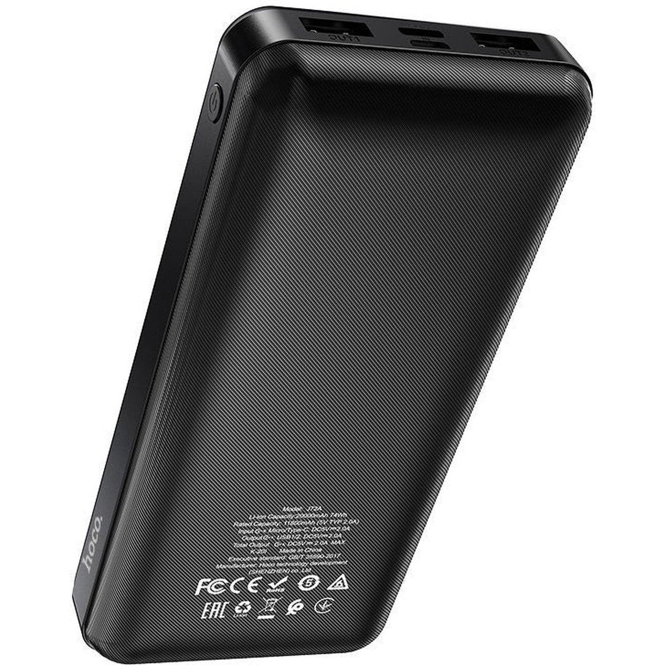 HOCO J72A Easy travel power bank(20000mAh) - Black