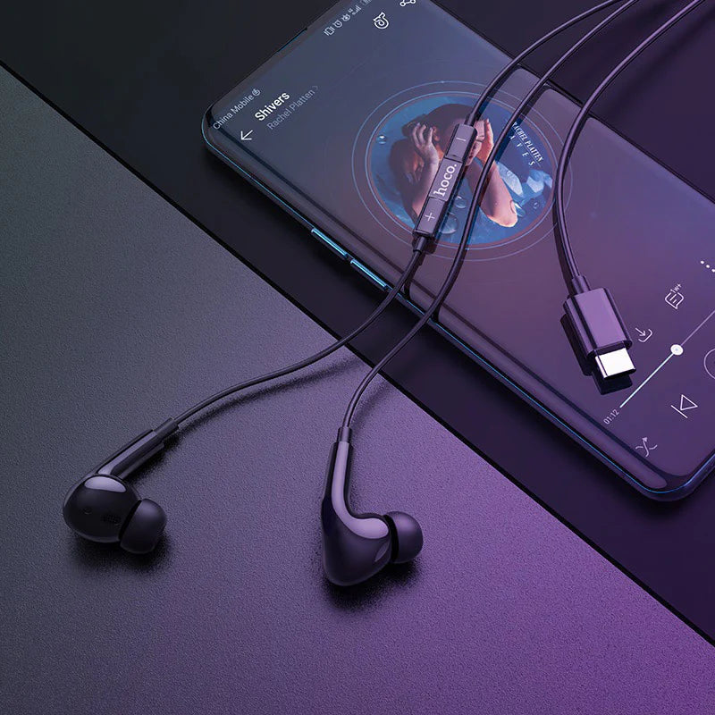 HOCO M1 Pro Wired Earphones - USB-C / 12 mm / Black