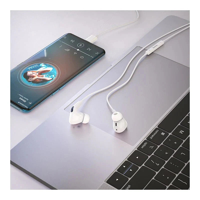 HOCO M1 Pro Wired Earphones - USB-C / 12 mm / White