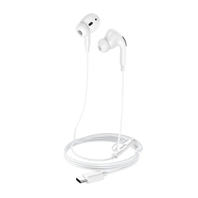 HOCO M1 Pro Wired Earphones - USB-C / 12 mm / White