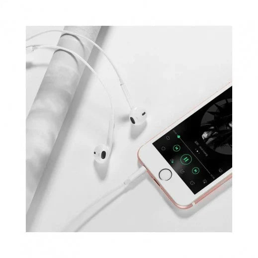 HOCO M101 CRYSTAL JOY WIRED EARPHONES WITH MICROPHONE - WHITE