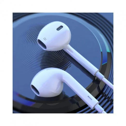 HOCO M101 CRYSTAL JOY WIRED EARPHONES WITH MICROPHONE - WHITE