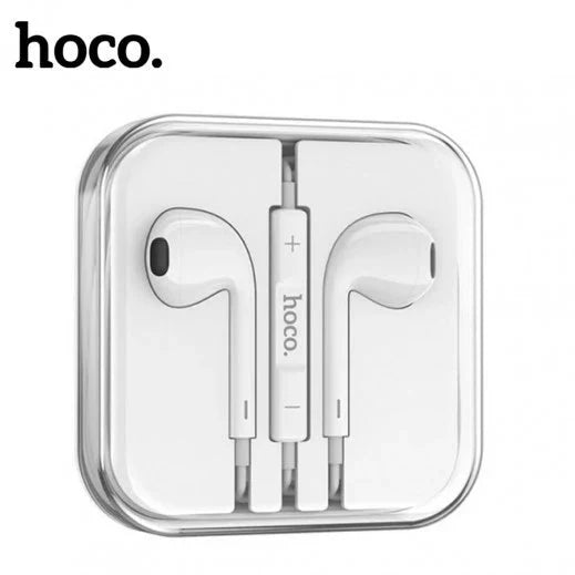 HOCO M101 CRYSTAL JOY WIRED EARPHONES WITH MICROPHONE - WHITE