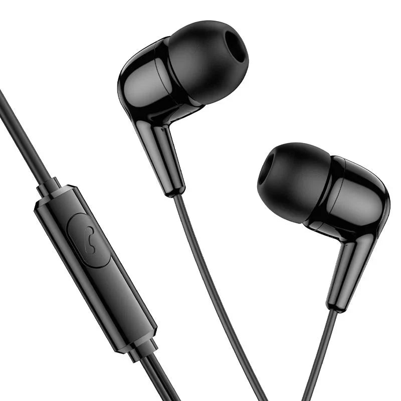 HOCO M97 ENJOY UNIVERSAL EARPHONES WITH MIC Black