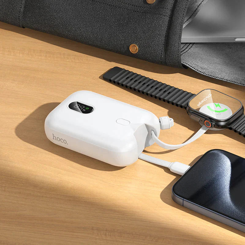 HOCO POWER BANK J130 FAST CHARGE 10000MAH PD TYPE-C 20W AND USB-A 18W QC WITH DIGITAL LED DISPLAY