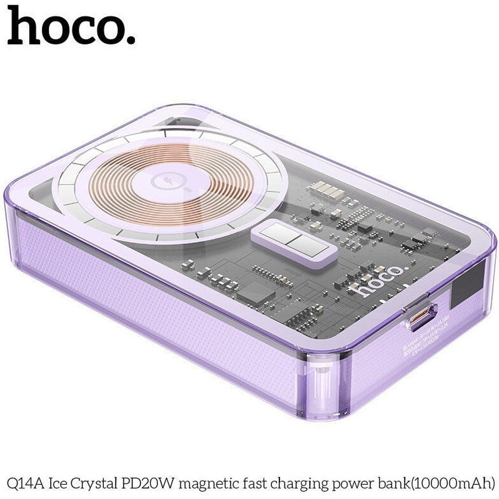 HOCO Q14A Ice Crystal PD20W magnetic fast charging power bank(10000mAh)