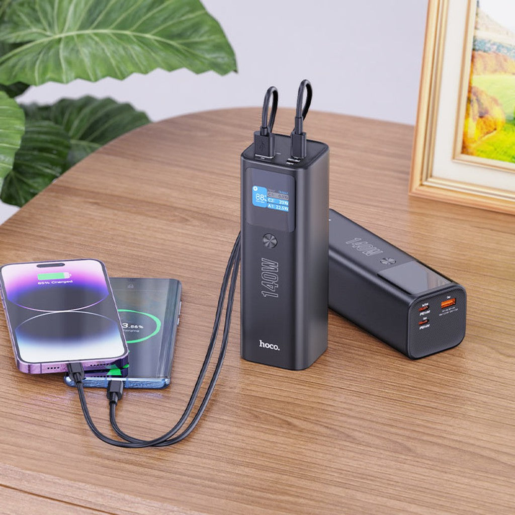 Hoco Q17 Electric PD140W power bank(25000mAh) - Black