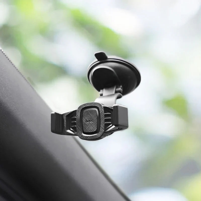 HOCO Refined Car Holder – Suction Cup Dashboard & Windshield Mount
