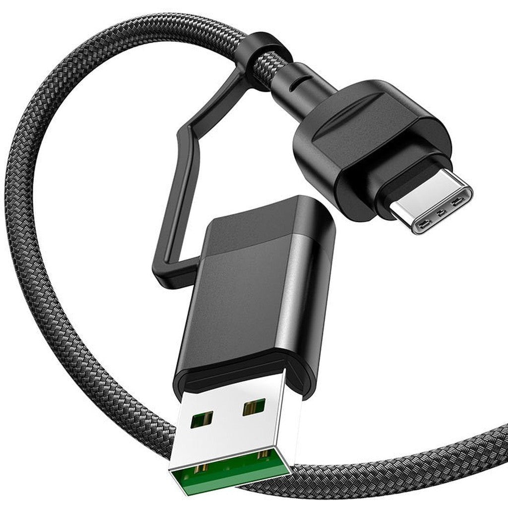 HOCO U128 Viking 2-in-1 charging data cable USB/Type-C to Type-C