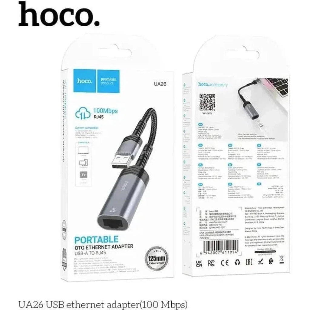 HOCO UA26 USB ethernet adapter(100 Mbps)