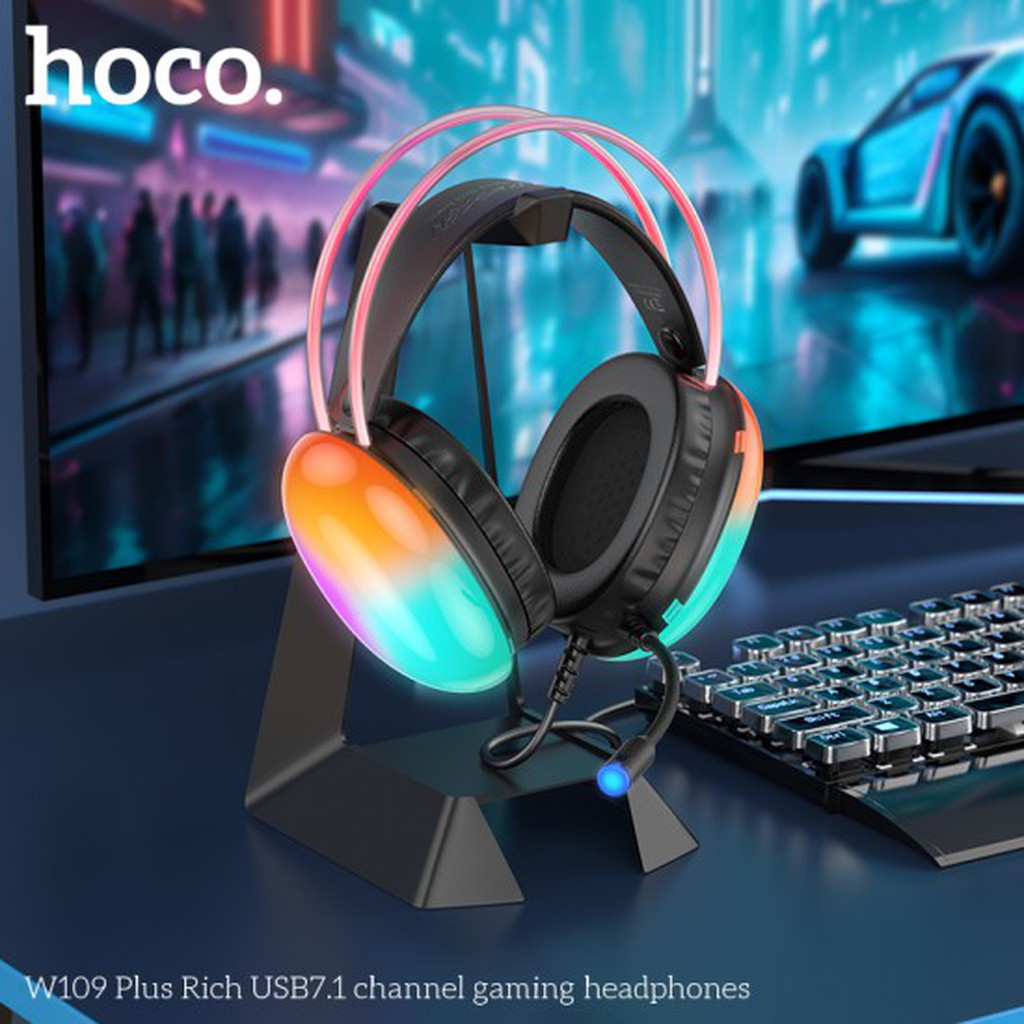 Hoco W109 Plus Rich USB7.1 channel gaming headphones
