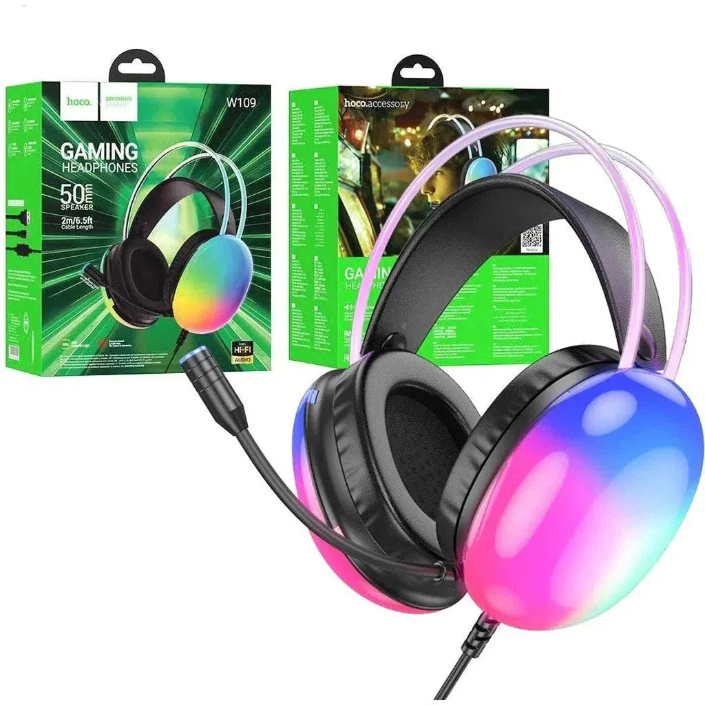 Hoco W109 Rich gaming headphones Black