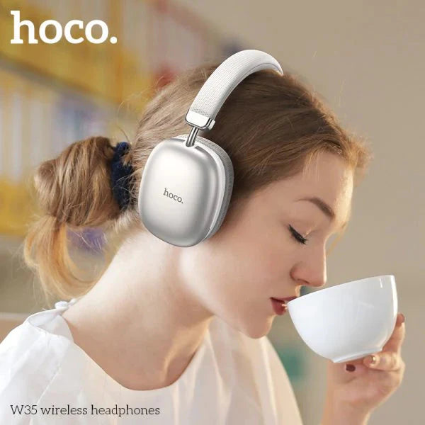 HOCO W35 Max Wireless Headphones - Bluetooth / Silver