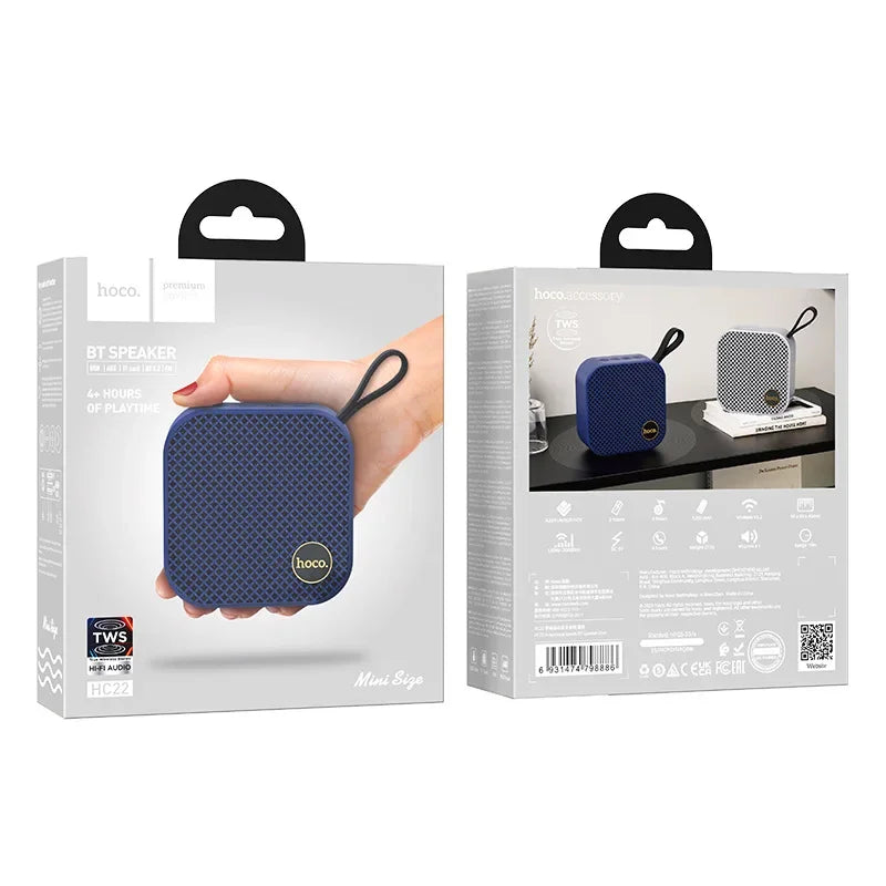 HOCO Wireless Sports 5W Speaker Bluetooth TF USB AUX - Dark Blue
