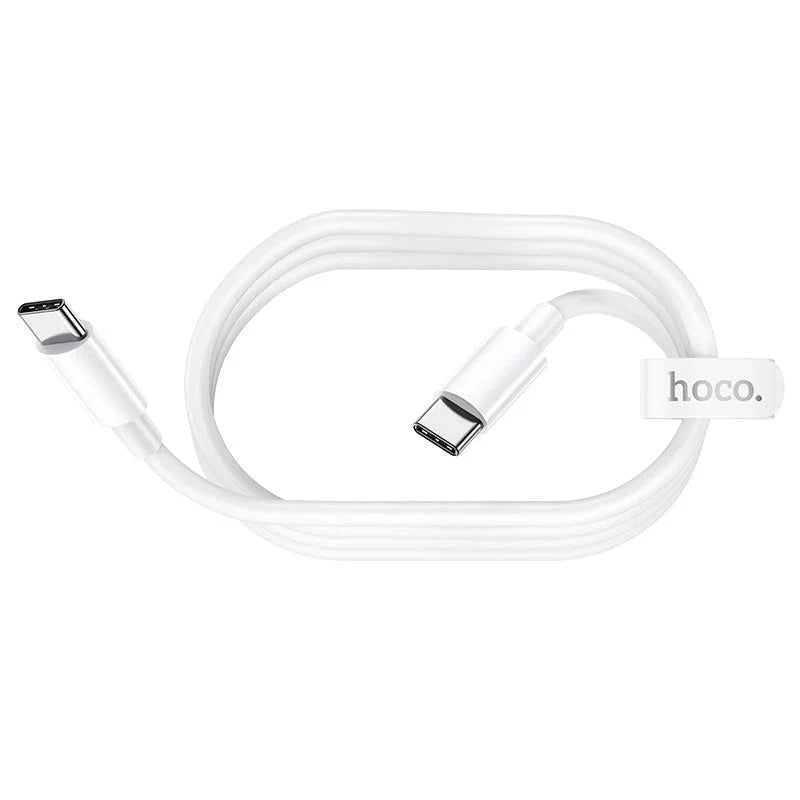 Hoco X51 High-Power Charging Data Sync Cable - USB-C To USB-C/ 100W / 2 Meter / White