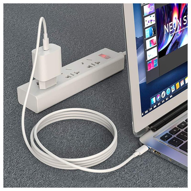 Hoco X51 High-Power Charging Data Sync Cable - USB-C To USB-C/ 100W / 2 Meter / White