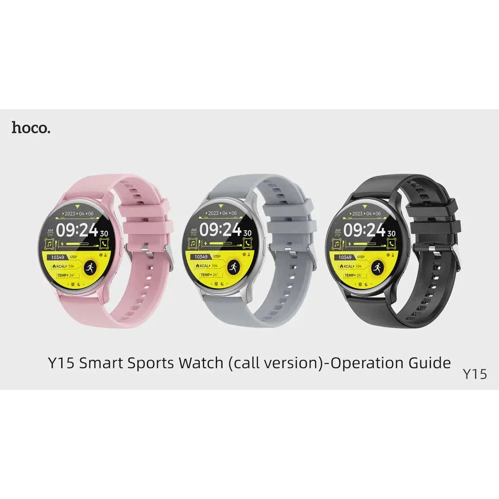 Hoco Y15 AMOLED Smart sports watch - Black