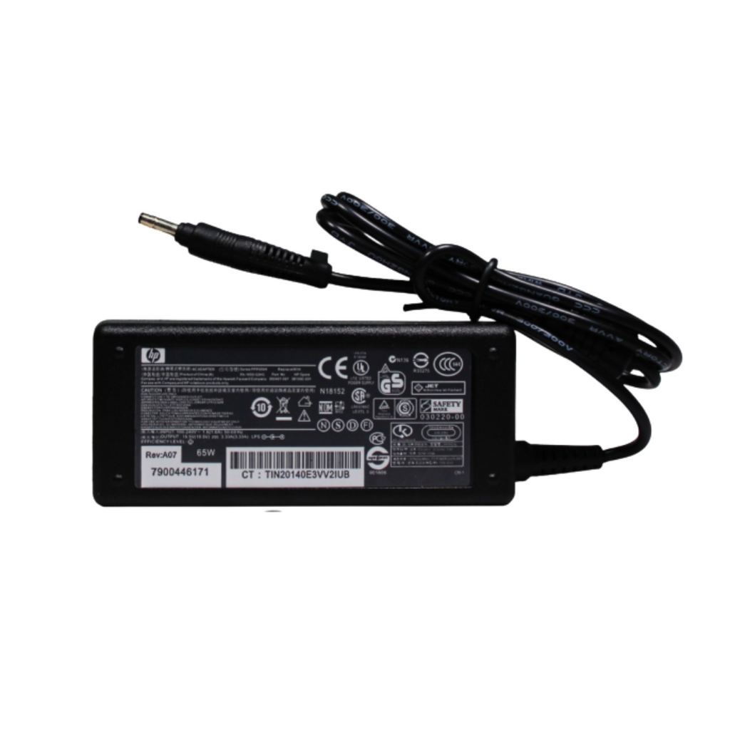 HP Laptop Charger with Power Cable – 65W 19.5V-3.33A (4.8×1.7mm)