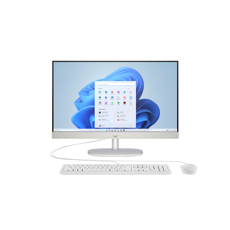 HP 24-CR0040NE AIO PC - 23.8" FHD Non-Touch / i7 / 8GB / 512GB (NVMe M.2 SSD) / Win 11 Pro / 1YW / Shell White - Desktop