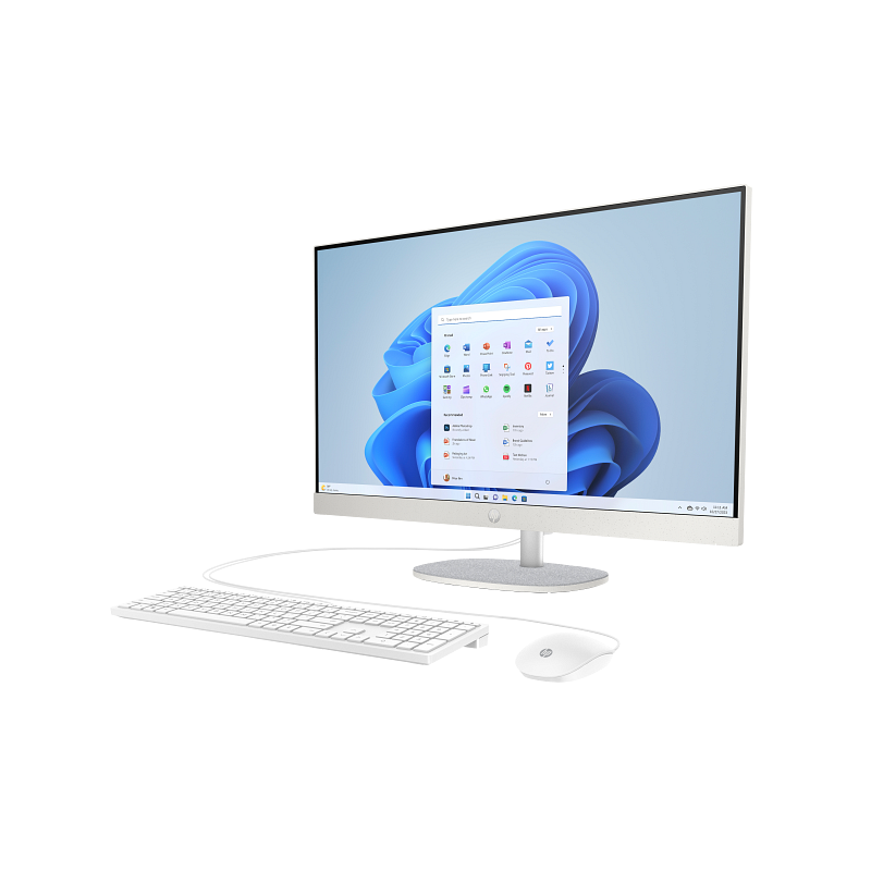HP 27-CR0012NE AIO PC - i7 / 8GB / 512GB (NVMe M.2 SSD) / 27" FHD Non-Touch / Win 11 Pro / 1YW / Shell White - Desktop