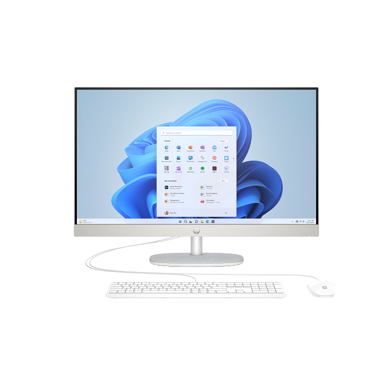 HP 27-CR0023NE AIO PC - i5 / 8GB / 512GB (NVMe M.2 SSD) / 27" FHD Non-Touch / Win 11 Pro / 1YW / Shell White - Desktop