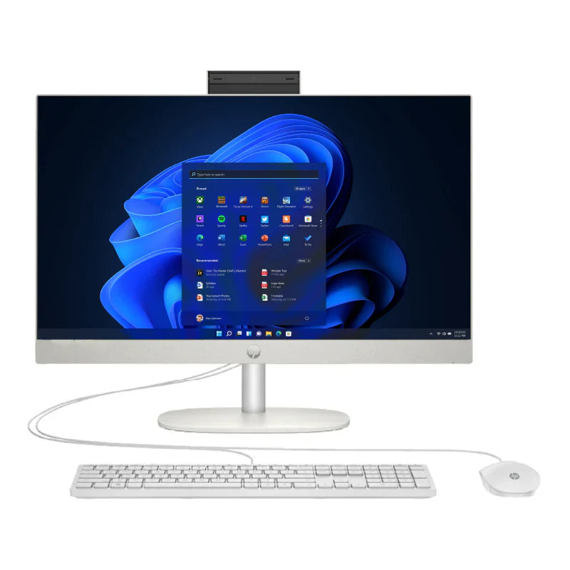 HP 27-CR1005NE AIO PC - Ultra 7 155U / 16GB / 512GB (NVME M.2 SSD) / 27" FHD Non-Touch / Win 11 Pro / Shell white / 1YW - Desktop