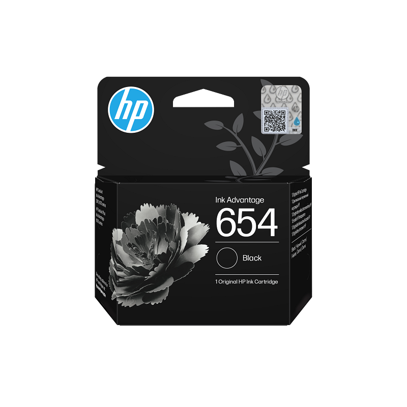 HP 654 Black Original Ink Advantage Cartridge