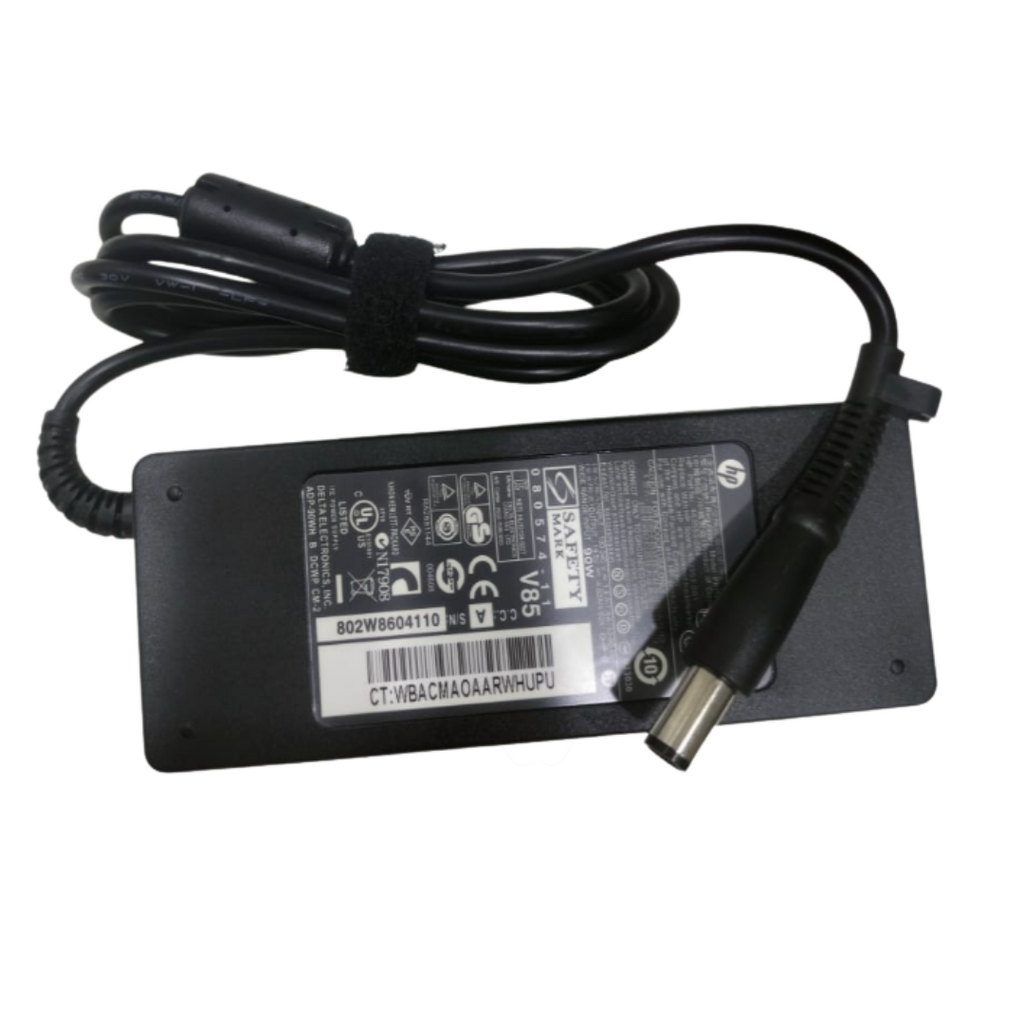 HP Laptop Charger with Power Cable – 90W 19.5V-4.62A (7.4×5.0mm)